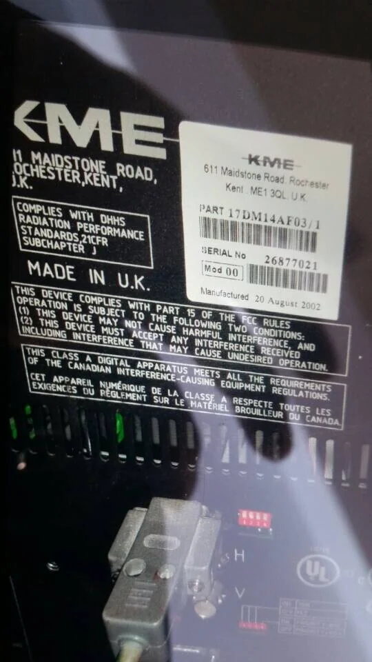 KME 17DM14AF03 display